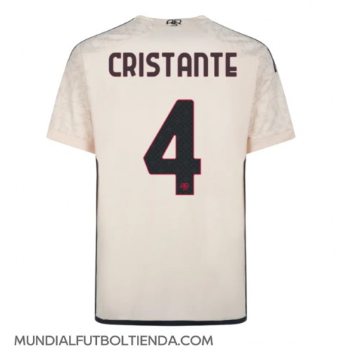 Camiseta AS Roma Bryan Cristante #4 Segunda Equipación Replica 2023-24 mangas cortas